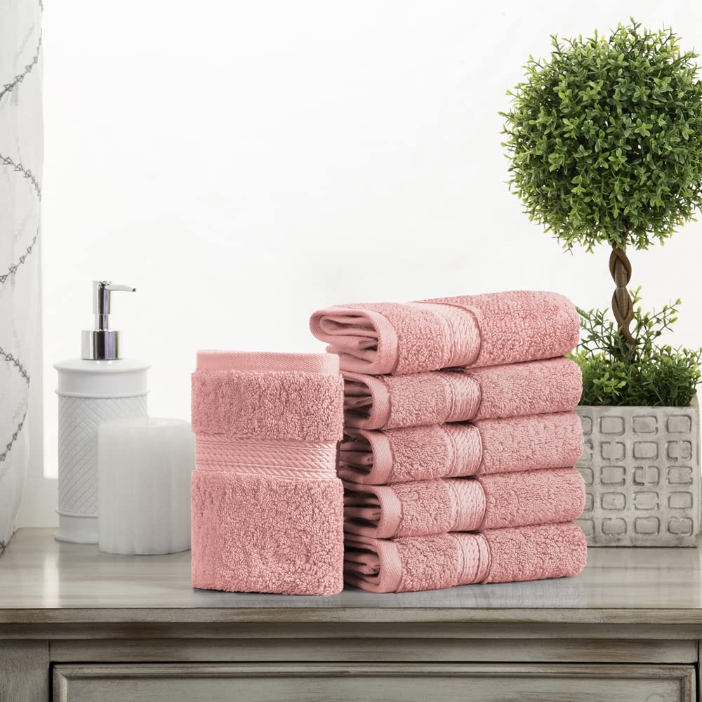 Home City, 100% Cotton, Face towel Set, Tea Rose - Towel