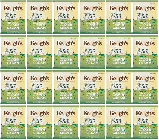 24 x Keogh's Shamrock And Sour Cream 45G