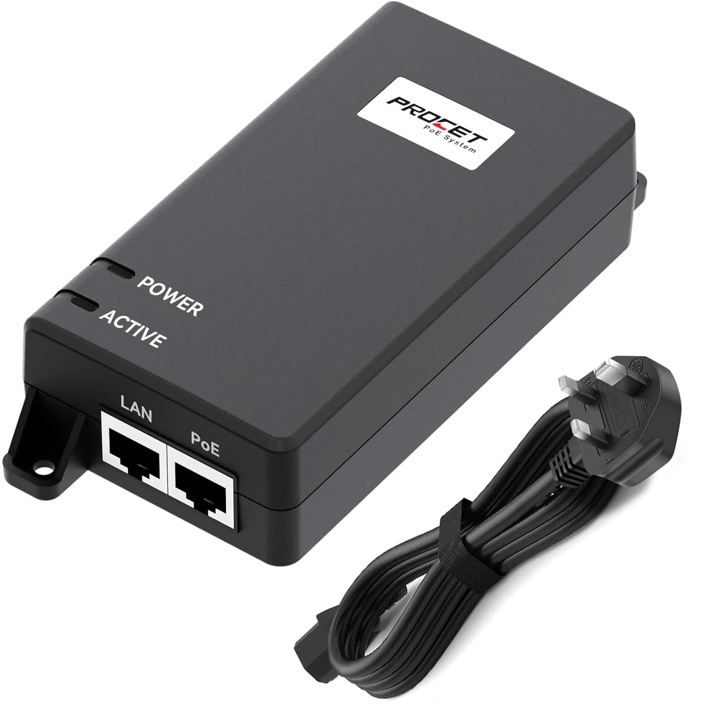 PROCET 10 Gigabit PoE Injector 60W PoE++, IEEE802.3af/at Standard Compliance for eero PoE 7, UniFi E7 Campus, U7 Wireless Access Point, AI Pro PTZ