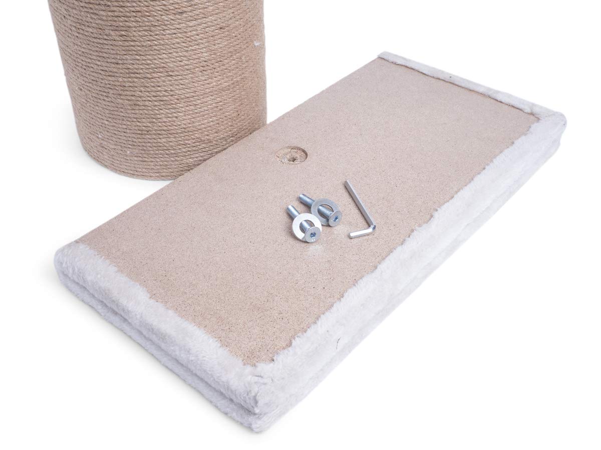 Petface Big Boy Cat Scratcher, Cream