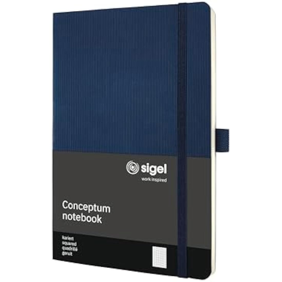 SIGEL CO326 Premium Notebook squaRed, A5, softcover, Blue - Conceptum