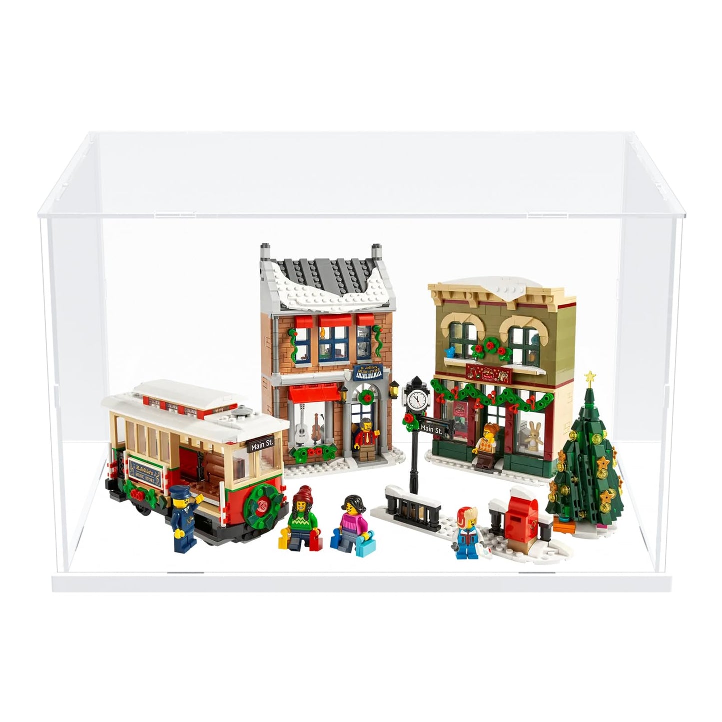 Nynelly Acrylic Display Case for Lego Tranquil Garden 10315 for Lego Ducati 42107 Vespa 10298 Models Figures