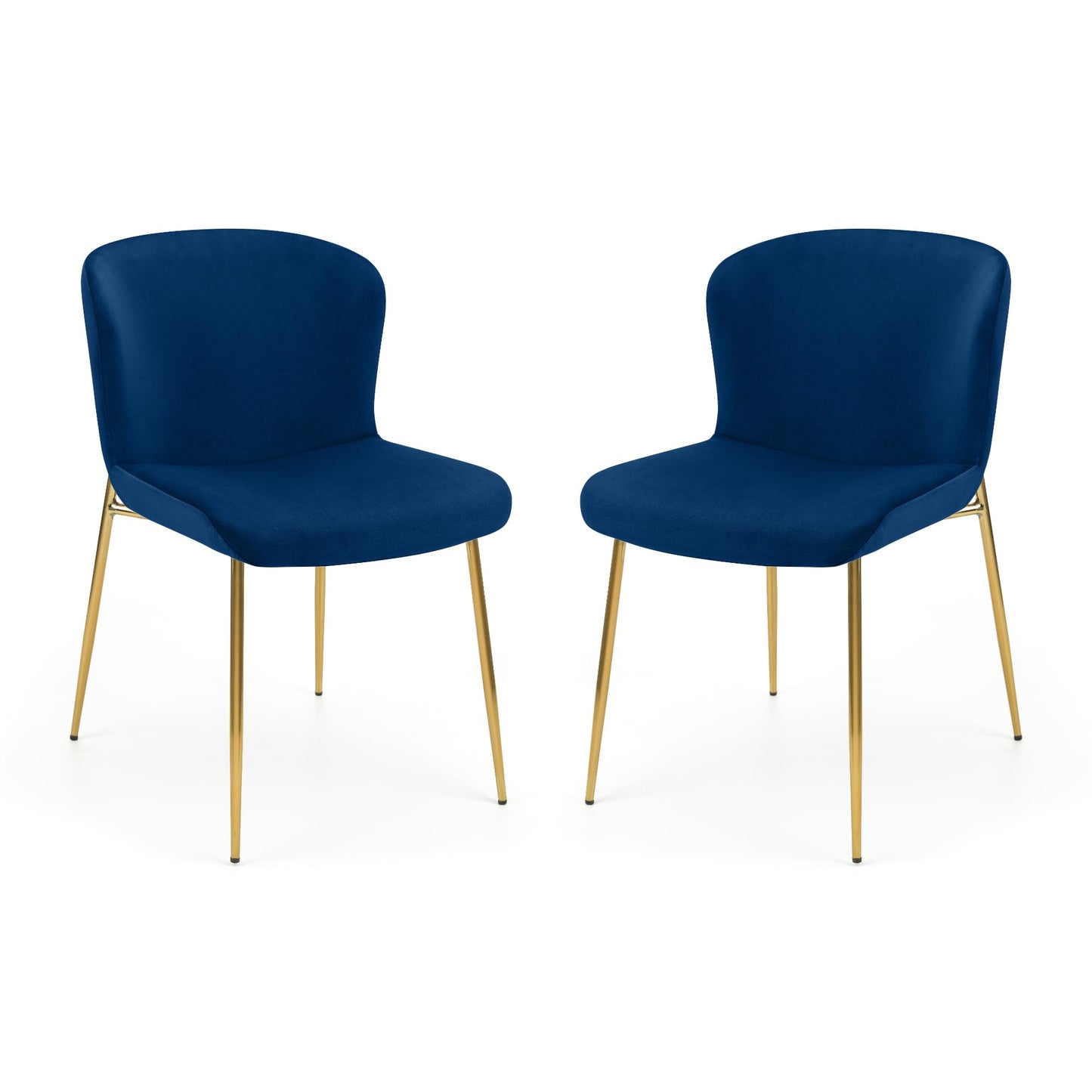 Julian Bowen Set Of 2 Harper Dining Chairs, Blue