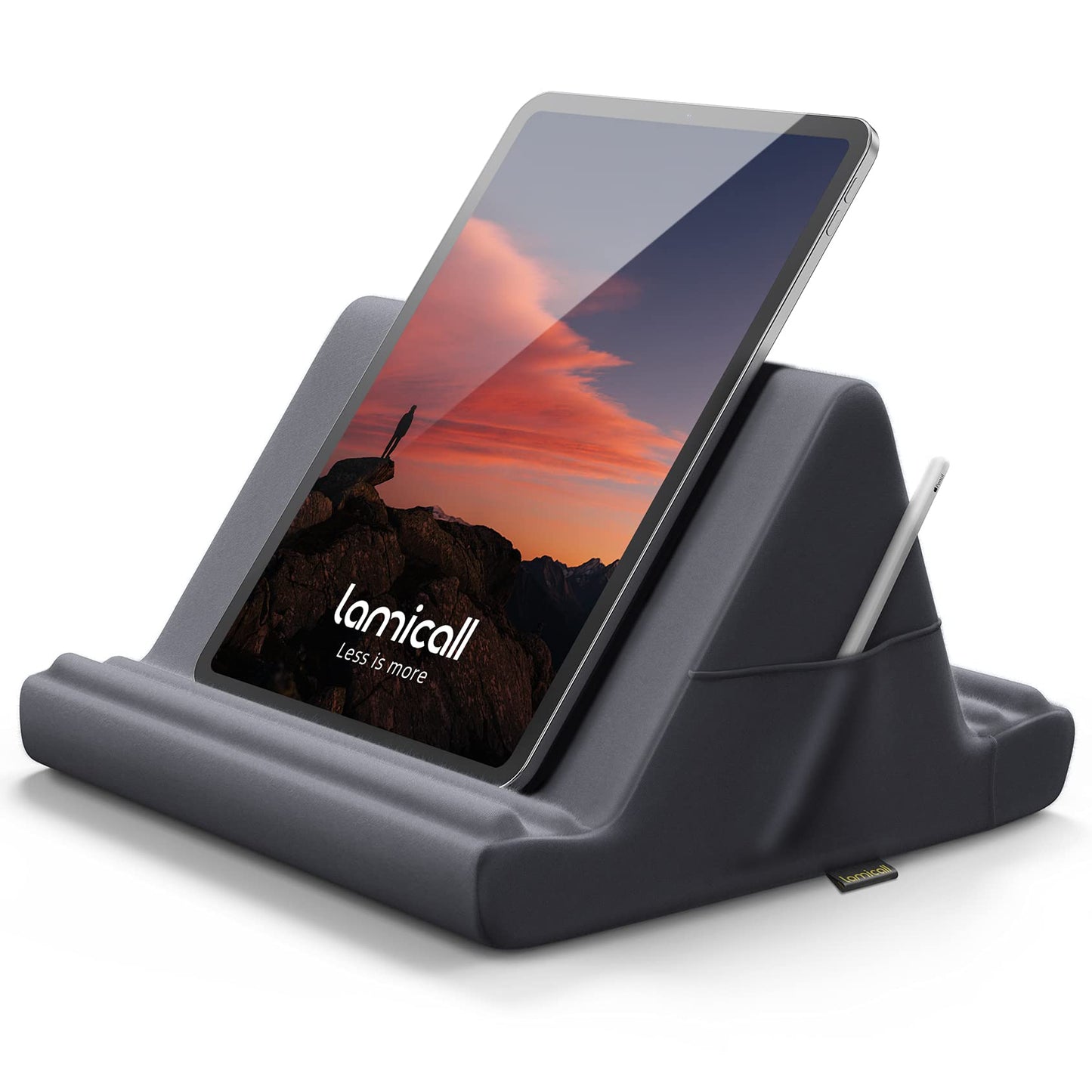 Lamicall Pillow Tablet Holder, Tablet Cushion Stand - Warm Pillow Soft Pad Rest for Bed Sofa, for iPad Pro 9.7, 10.5, 12.9, iPad Air mini 6 5 4 3 2,