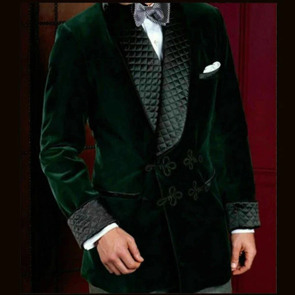 Men's Velvet Smoking Dinner Coat