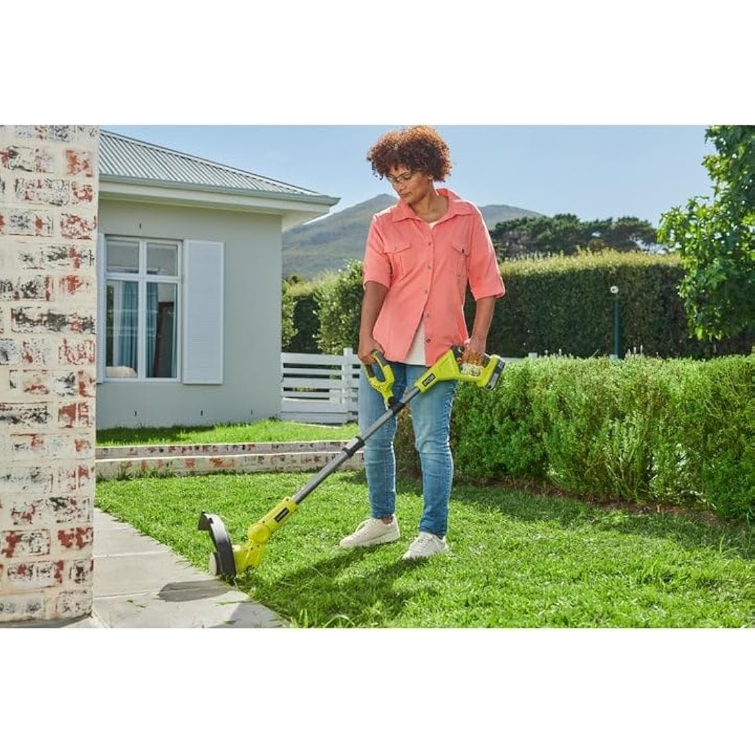 Ryobi OLT1832 ONE+ Cordless Grass Trimmer, 25-30cm Path (Zero Tool), 18 V, Hyper Green (Battery, Charger And Blade Not Included)