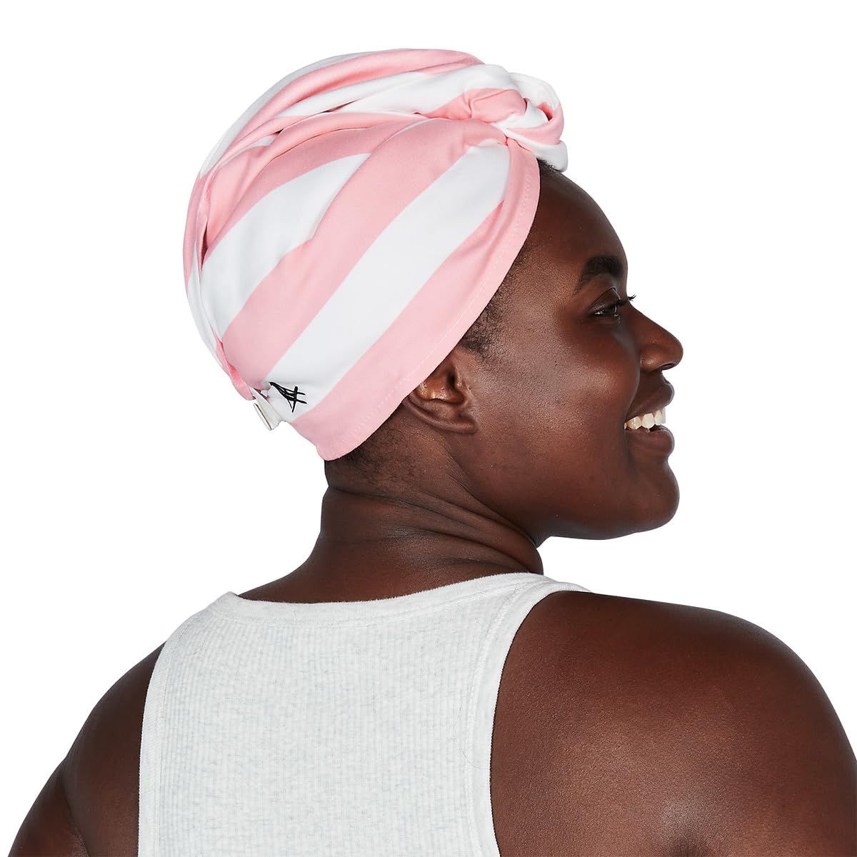 Dock & Bay Turban Hair Towel - For Home & the Beach - Super Absorbent, Quick Dry - Cabana Light - Malibu Pink, One Size