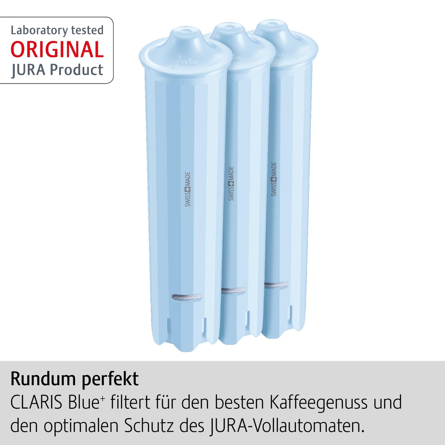JURA Blue 24231 Claris Filter Cartridge Set of 3, Plastic