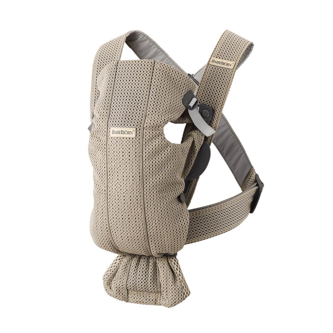 BabyBj?rn Baby Carrier Mini, 3D Mesh, Grey beige