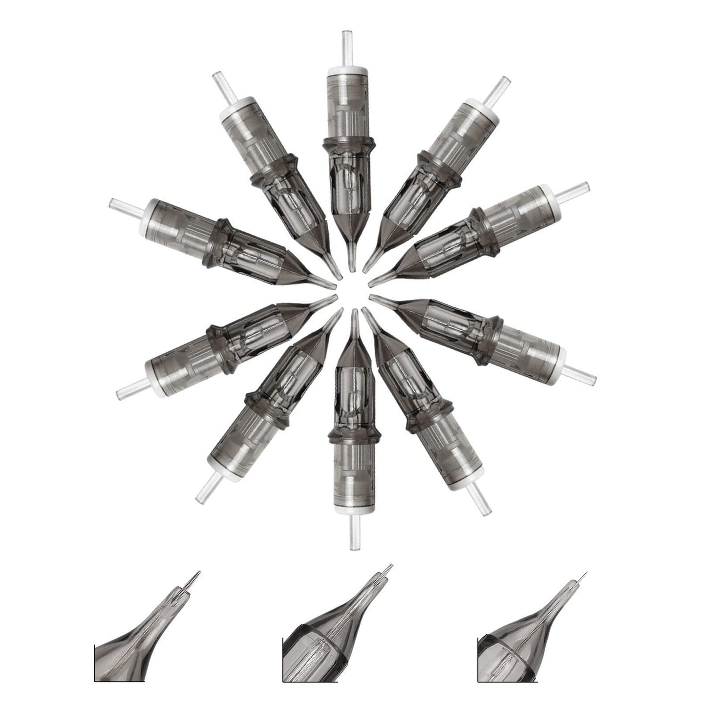 ATOMUS 30pcs Tattoo Cartridge Needles 1RL 3RL 5RL Tattoo Needles for Pen Line Pattern Disposable Sterilized Round Liner for Pen Rotary Machine