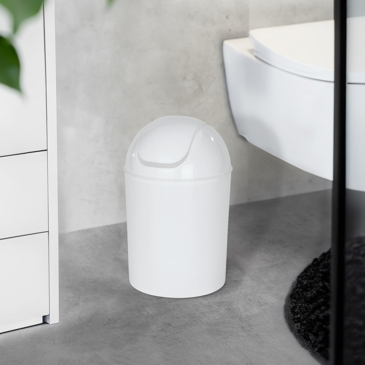 WENKO Pedabin Economic Blanco 20x30 cm, PP, White, 20 x 20 x 30 cm