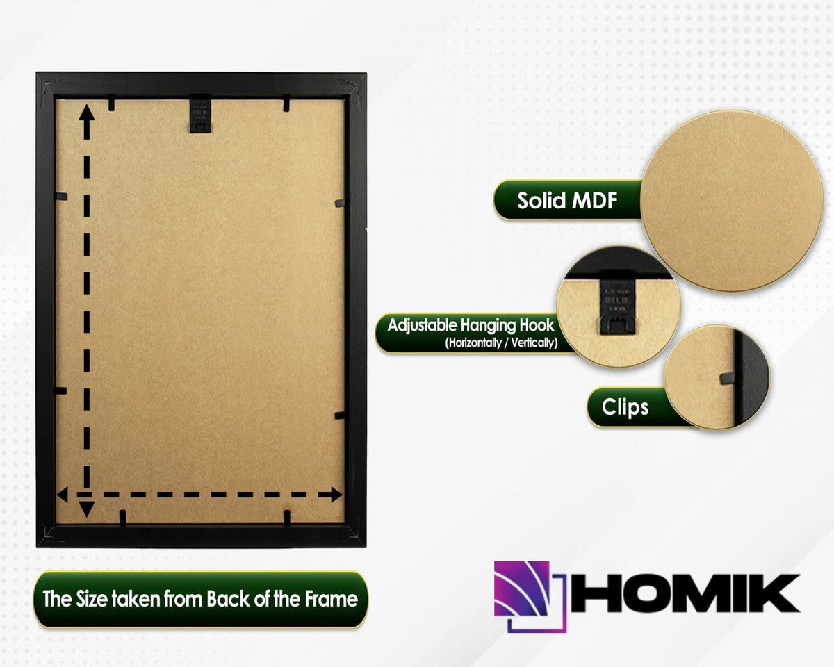 HOMIK A3 Photo Frames Pack of 12 - Picture Frames A3 Economy Pack of 12