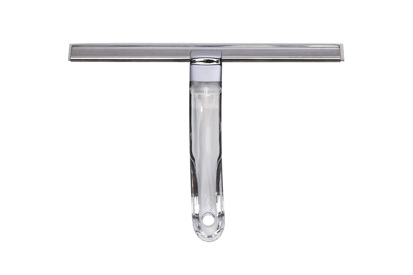 Croydex All Purpose Silicon Squeegee for Window, Glass, Shower Door, Car Windshield, Mirror, Includes Suction Hook, 256 mm rubber blade, Transparent