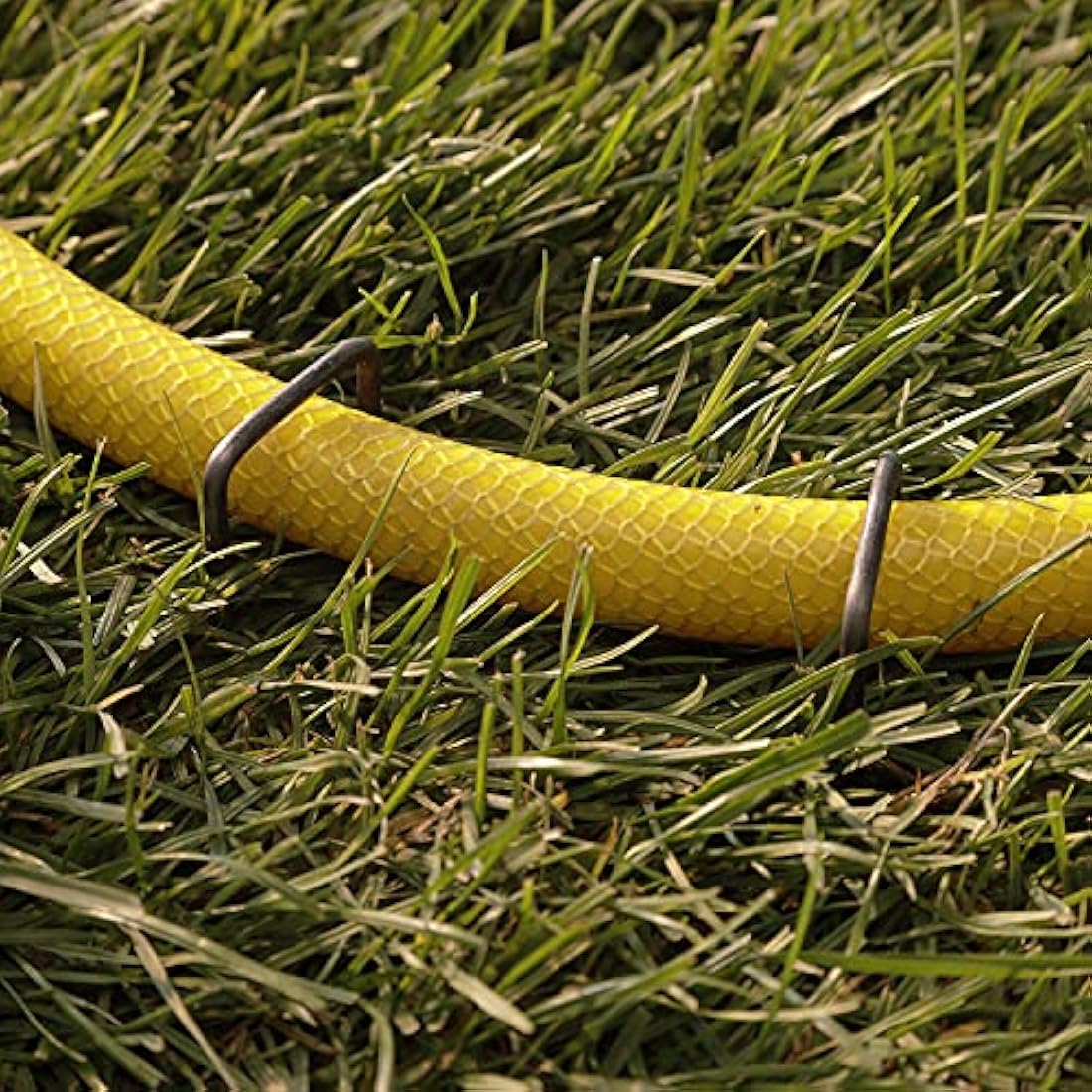 GardenMate Pack of 250 Multi-Purpose 150mm U-Shaped Fixing Pegs - Ideal for Securing Weeds, Landscape Fabric, Netting - Made of 2.9mm Thick Carbon Steel Wire