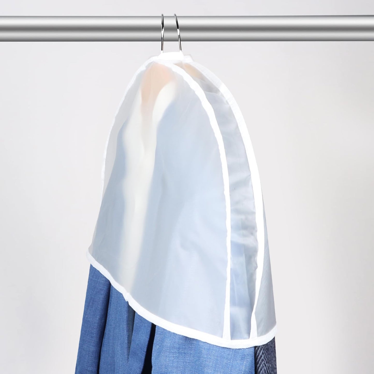 Univivi Shoulder Covers for Clothes (Set of 30) Breathable Garment Dust Covers Protectors with 2" Gusset for Suit, Coats, Jackets, Dress Closet