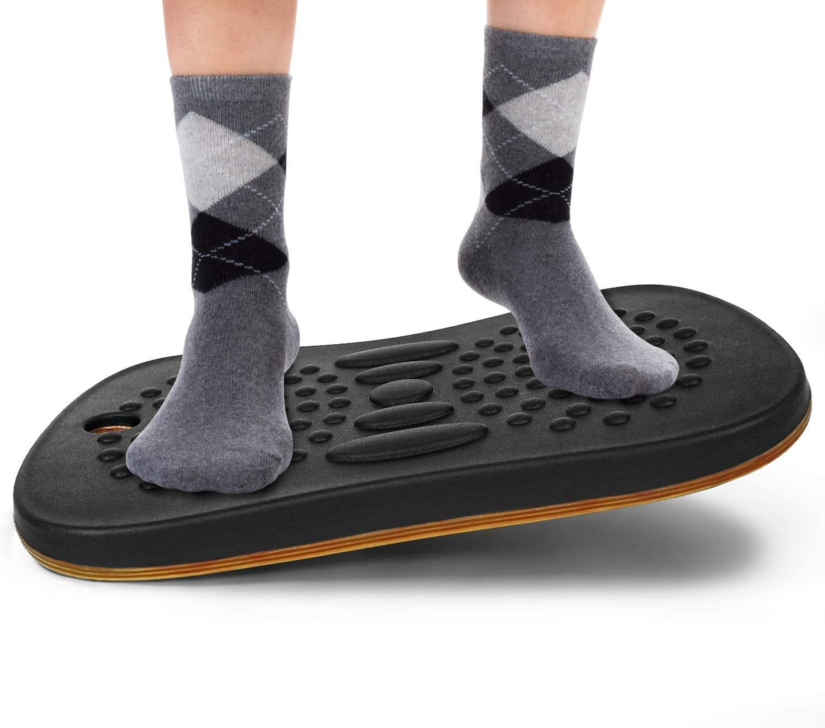 Yes4All Wobble Balance Board for Standing Desk with Design Foam Pad Comfort Floor Mat; Rocker Board/Wobble Board Standing Desk for Home, Gym, Office