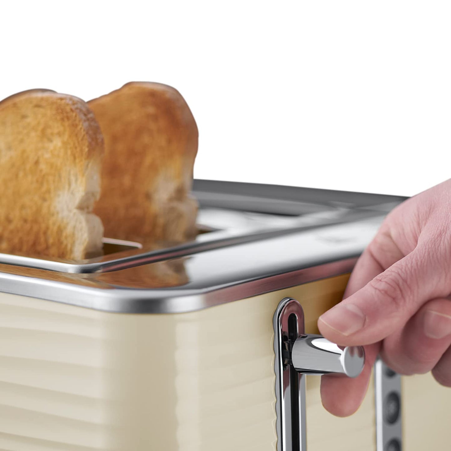 Russell Hobbs Inspire 4 Slice Toaster (Extra wide slots, High lift feature, 6 Browning levels, Frozen/Cancel/Reheat function with Blue LED