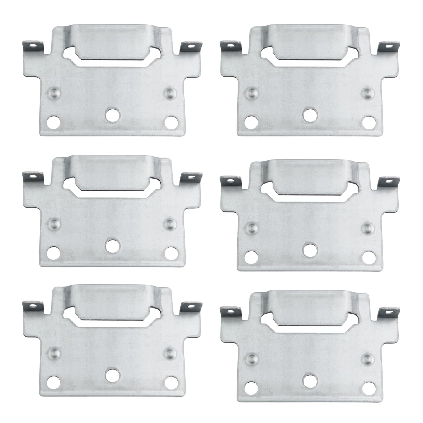 Bracket Middle Bar Suitable as Replacement Part for IKEA 116791 Skorva Mounting Plate Hemnes Brillines Malm Bed Camper Fixing Bed Fitting (Pack of 6)