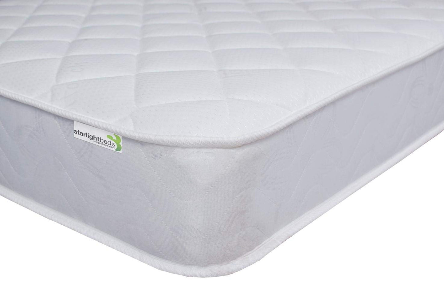 Starlight Beds Cooltouch Diamond Small Double Mattress, Value Hybrid Sprung with Memory Foam Layer, Plush, White, 18cm Deep (120cm x 190cm)
