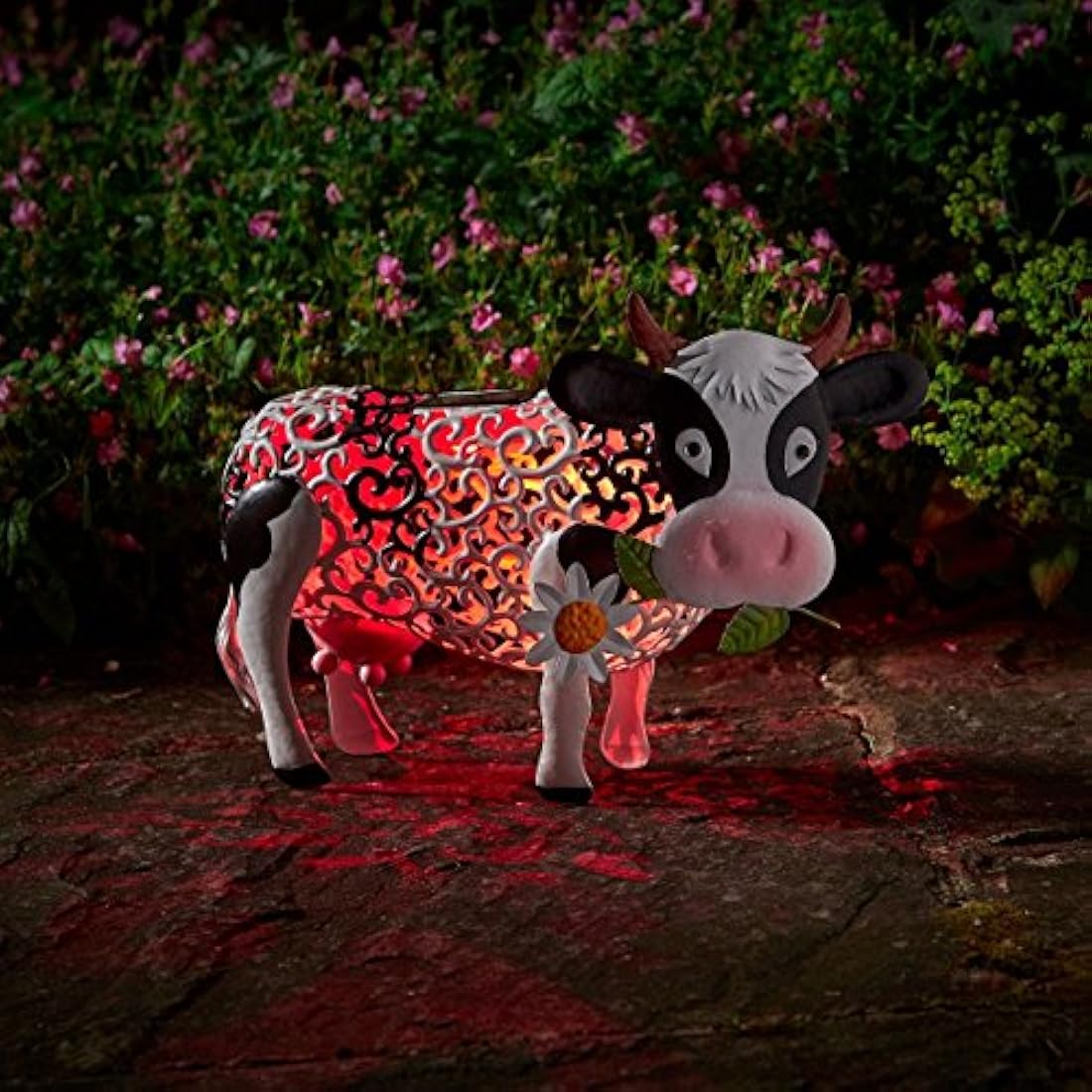 Smart Solar Daisy The Cow Silhouette Solar Garden Light