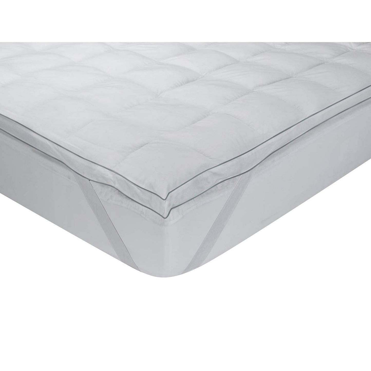 Classic blanc Topper/Mattress Topper Goose Down extramullido, Cotton Cama 135-135 x 190 cm white
