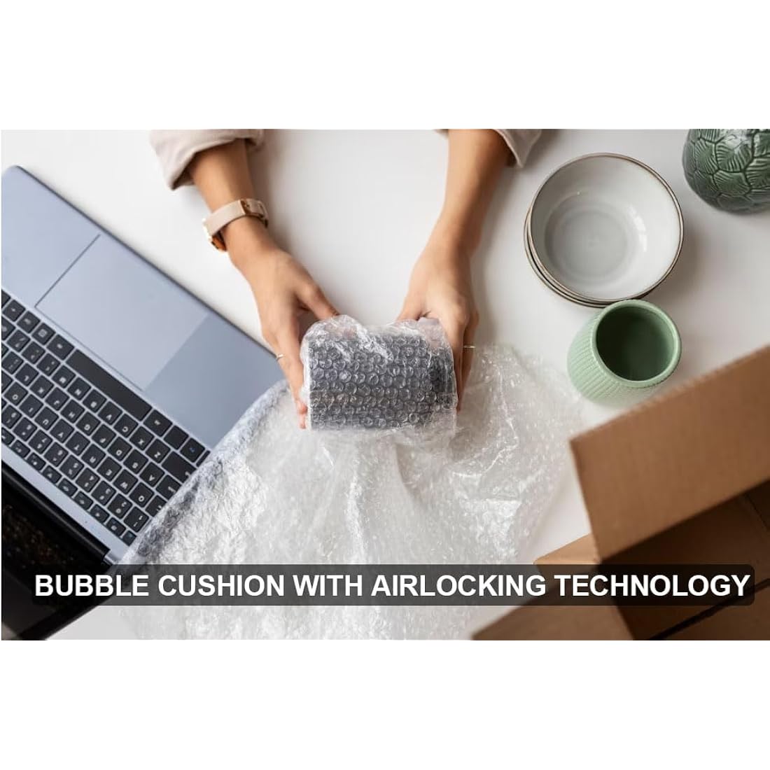 Bargain Factory Extra Large 300mm X 10m Roll of Quality Bubble Cushioning Wrap Roll - Strong, Affordable, and Ideal for House Moving, Removals, Packing, Shipping, and Mailing