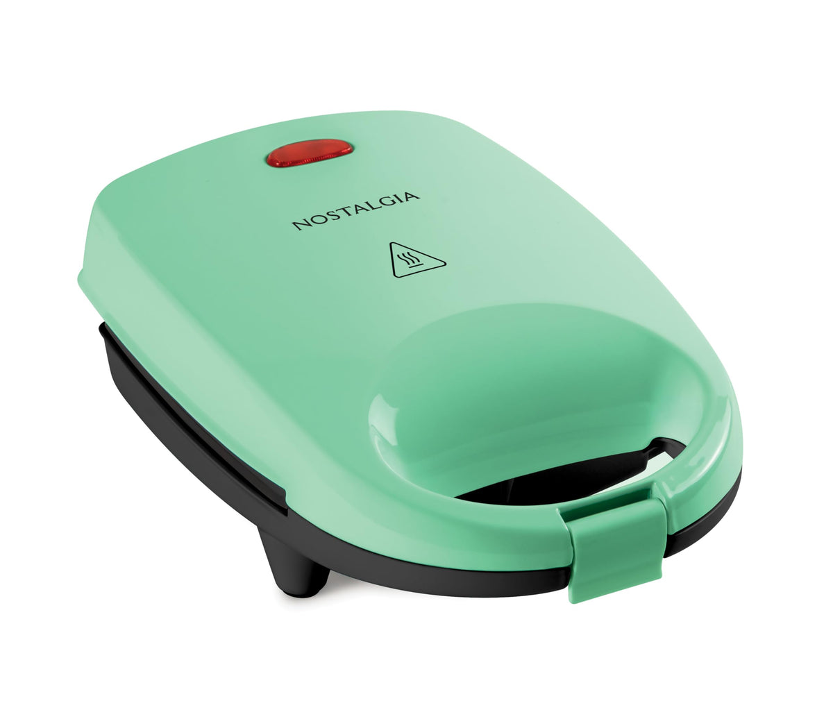 Nostalgia MyMini Personal Sandwich Maker, Nonstick Panini Press, Pizza Pockets, Quesadillas, Mint Green