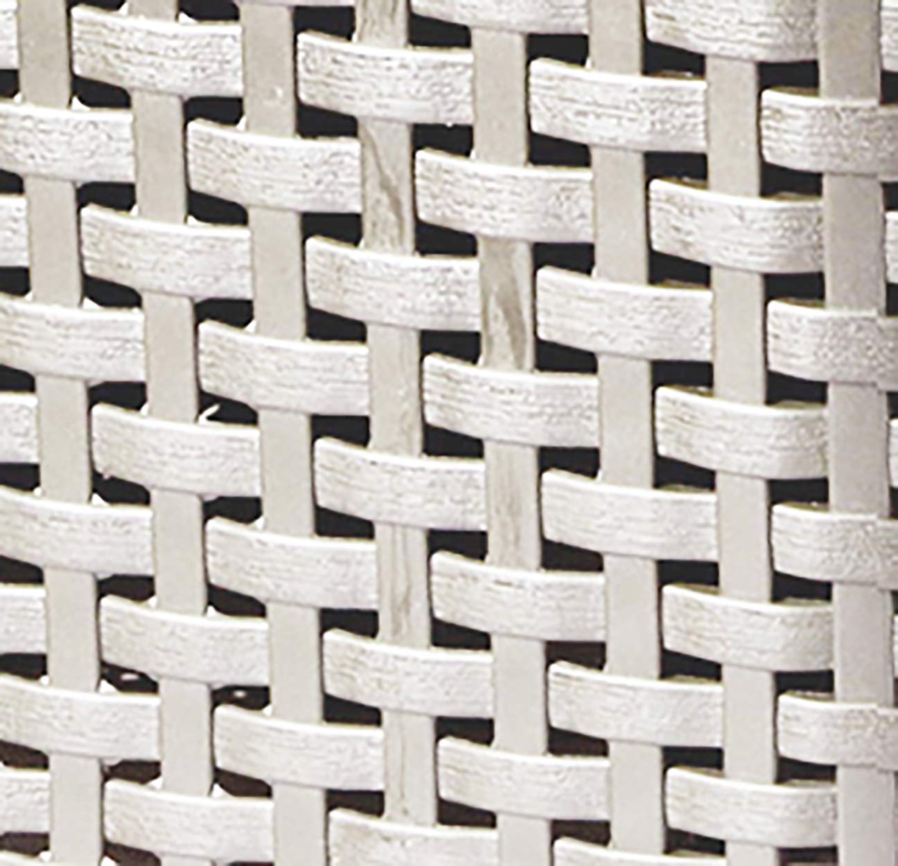 CURVER Style Rattan Effect Kitchen, Living room, Bathroom, Bedroom, Utility Small Rectangular Storage Basket 6 Litres - White