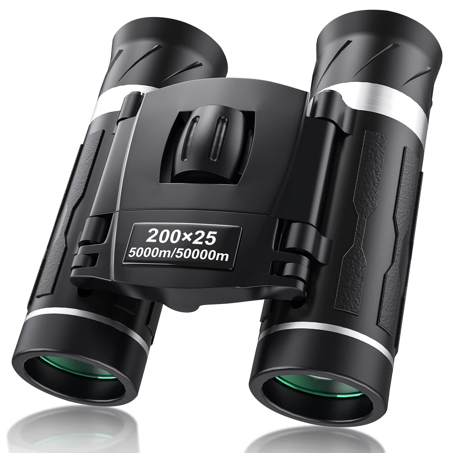 200x25 Compact Binoculars for Adults and Kids, High Powered Mini Pocket Binocular, Small Portable Binoculars Ideal Essentials for Travel, Camping,