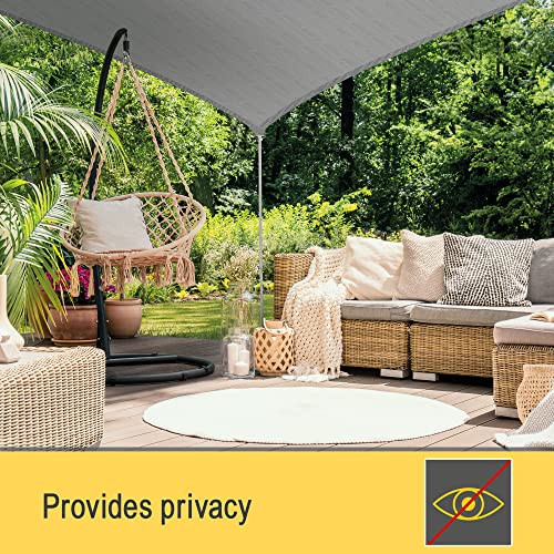 Sol Royal SolVision HS9 ? Triangle Sun Shade Sail 7x5x5 m HDPE Breathable & UV-light resistant Sun Protection for Terrace, Balcony, Pool & Garden ?