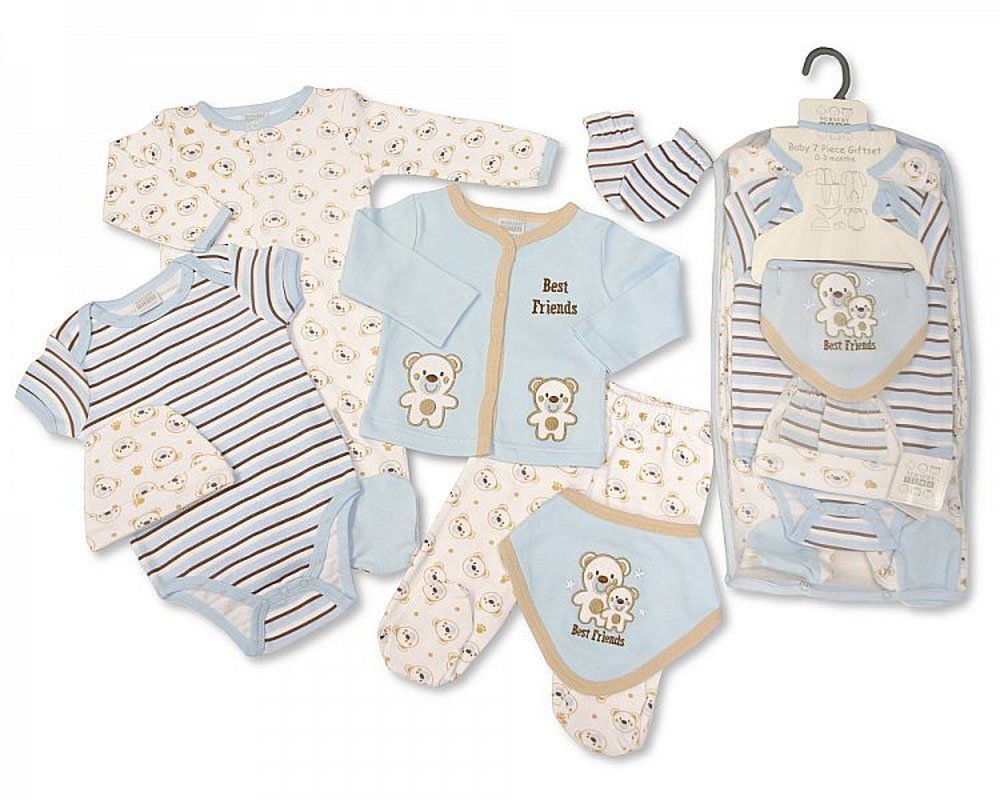 Baby Boys 7 Pieces Mesh Set - Best Friends