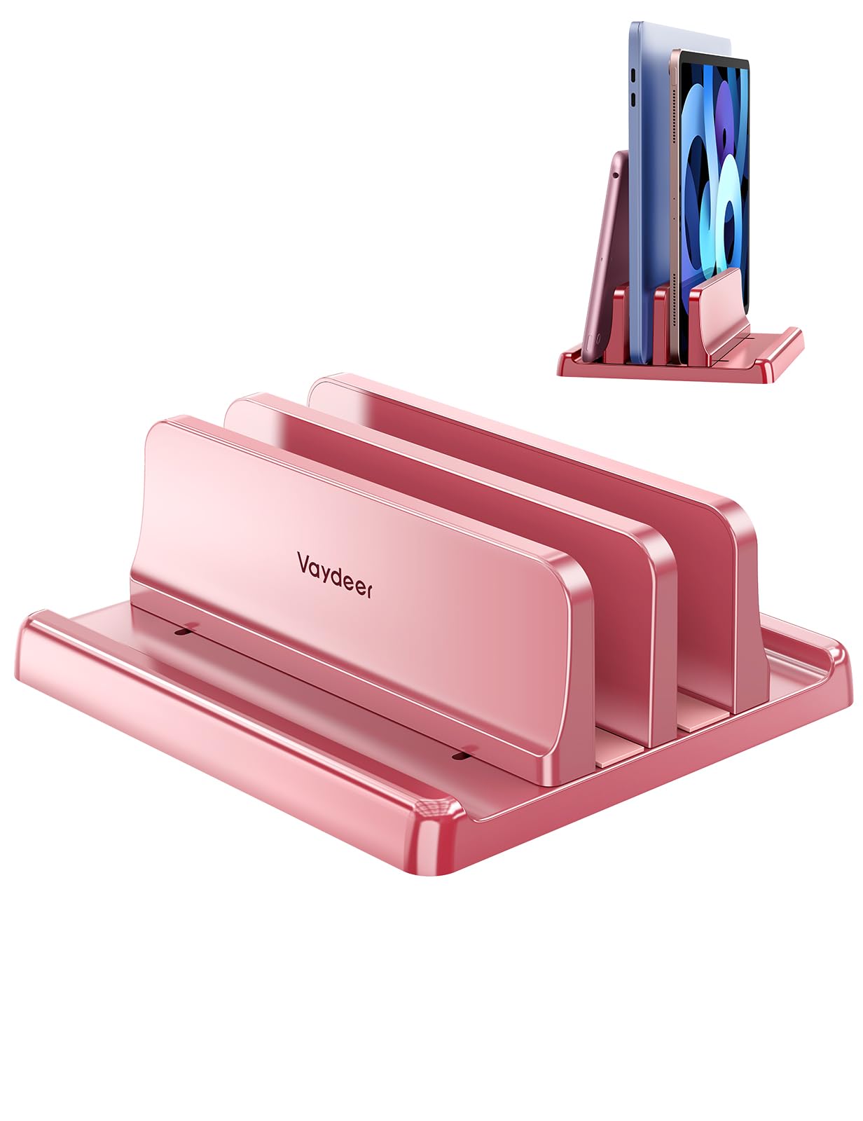 VAYDEER Vertical Laptop Stand, Adjustable, Rose Pink