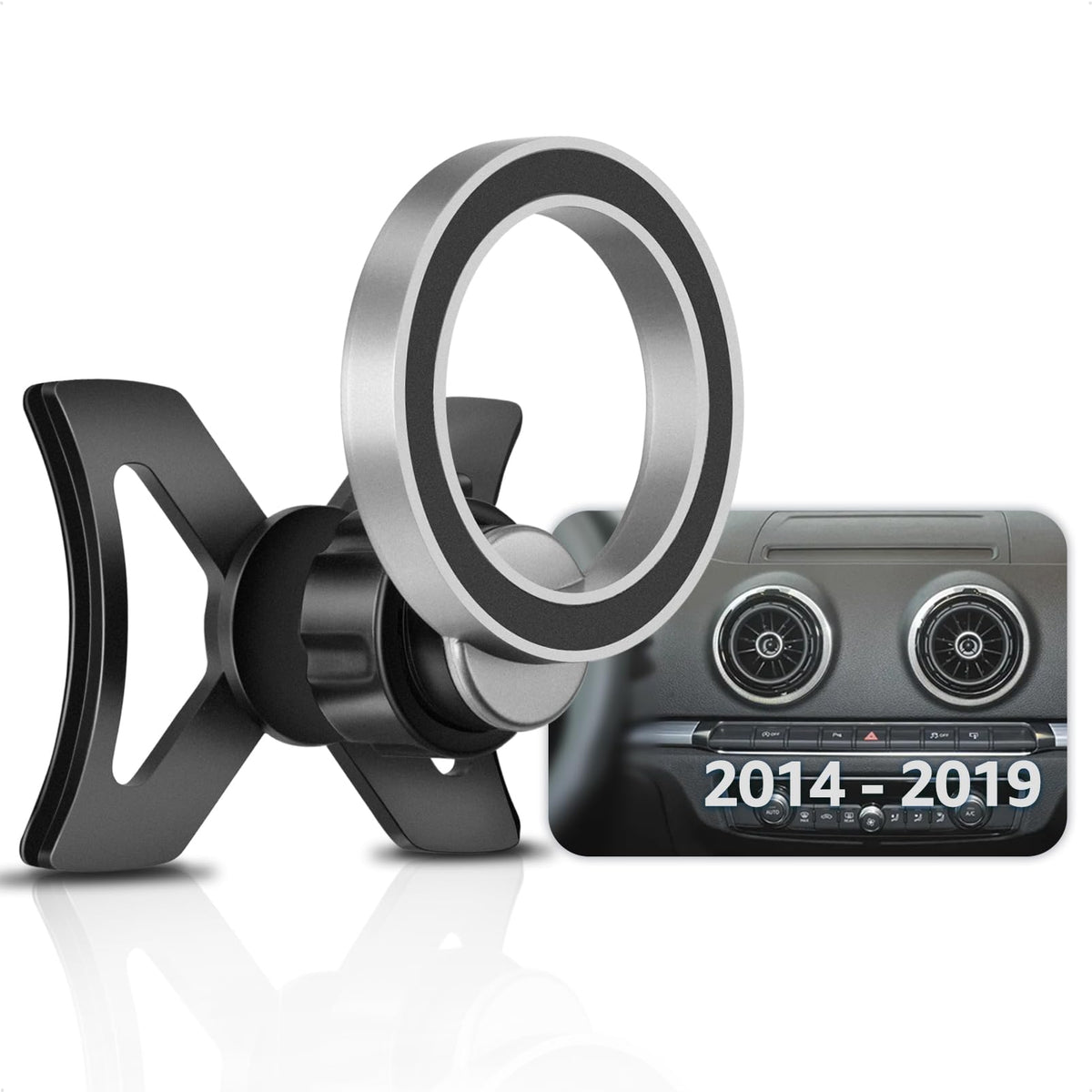 Magnetic Phone Holder Compatible with A3 8V, Compatible with Magsafe for iPhone 15/14/13/12, 2013 2014 2015 2016 2017 2018 2019 S3 Hatchback