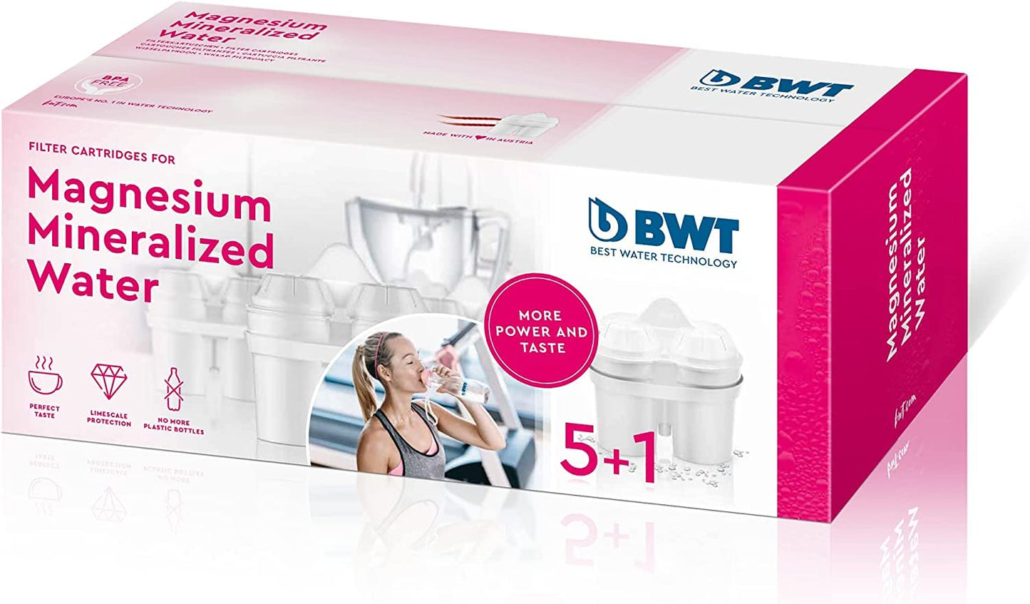 BWT 120 Litre Longlife Mg2+ Cartridge, Pack of 6, CART006