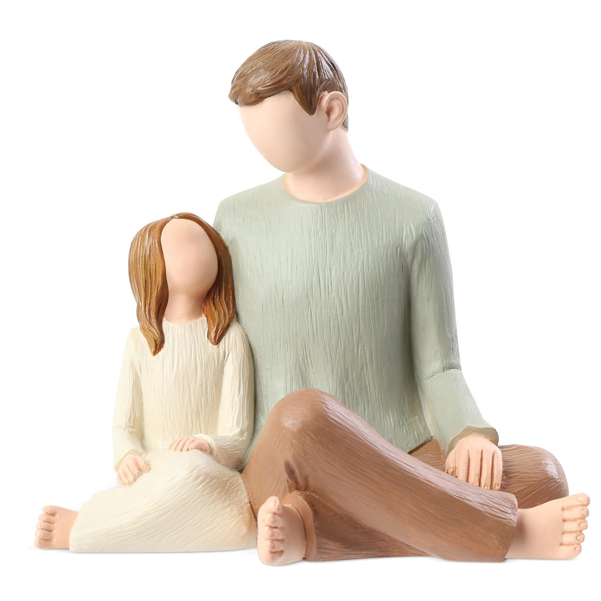 Carracci Father and Daughter Figurines, Dad Daughter Statues, Sculpted Hand-Painted Figures Gifts for Fathers Day Anniversary Birthday