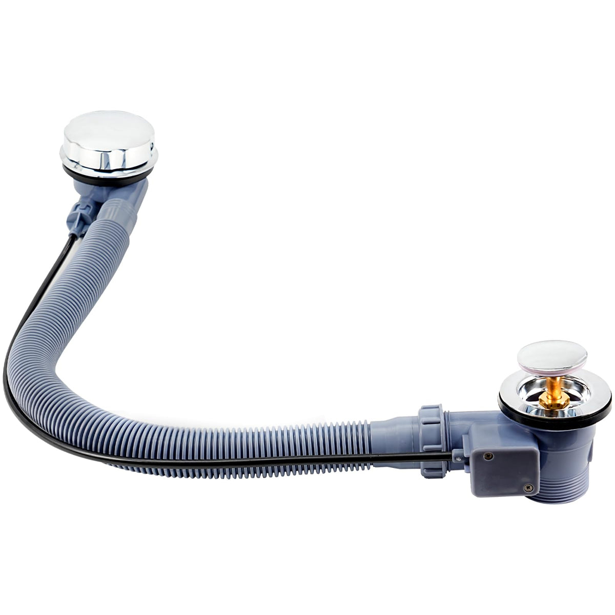 G1 1/2" Bath Waste & Overflow Kit - Pop Up Waste Connection Design, Click Clack Bath Waste Overflow Pipe Connection, Bathtub Waste Drain Replacement,