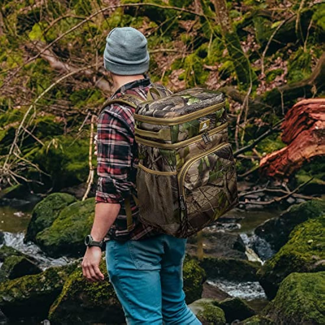 Laripwit Cooler Backpack 54 Cans Insulated Cool Bag Rucksack Leak-Proof Picnic Backpack for Men Women - Perfect Large Soft Cooler Rucksack for Travel, Camping, Lunch, Beach
