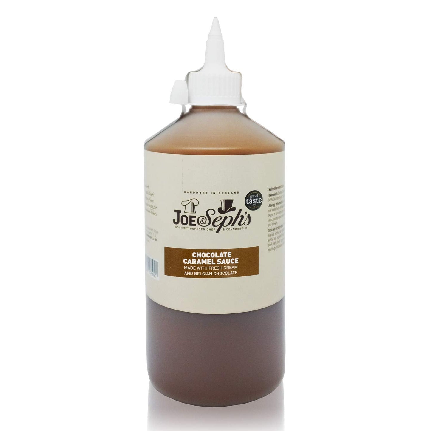 Joe & Seph's Chocolate Caramel Sauce (1x1kg) |Caramel Drizzle, ice Cream Sauce, Caramel Sauce for Coffee, Vegetarian, Home Baking, Cakes