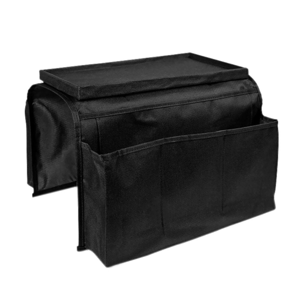 Sofa Armrest Organizer with Cup Holder Couch Tray Armchair Caddy Pockets Storage Arm Rest Chair Desk Sofa Organiser TV Remote Control Holder for