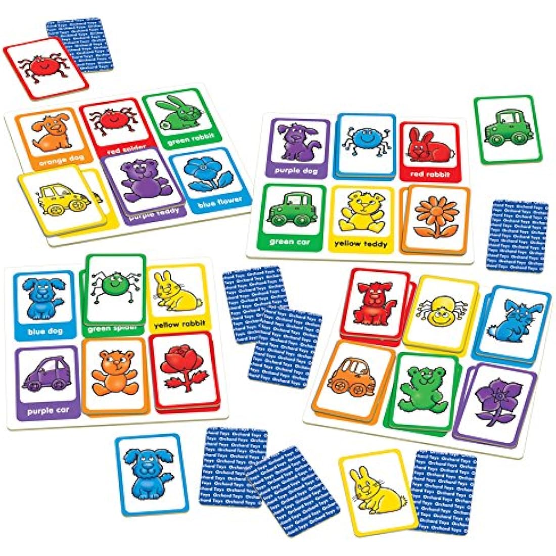 Orchard Toys Red Dog Blue Dog Lotto Game, A Fun First Matching and Memory Game, Perfect For Children Aged 2-5, Develops Memory Skills