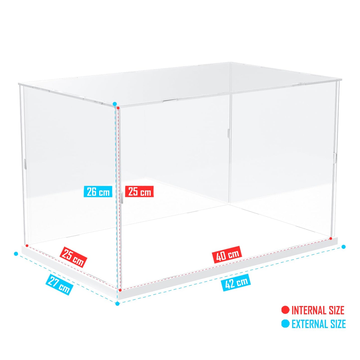 Nynelly Acrylic Display Case for Lego Tranquil Garden 10315 for Lego Ducati 42107 Vespa 10298 Models Figures