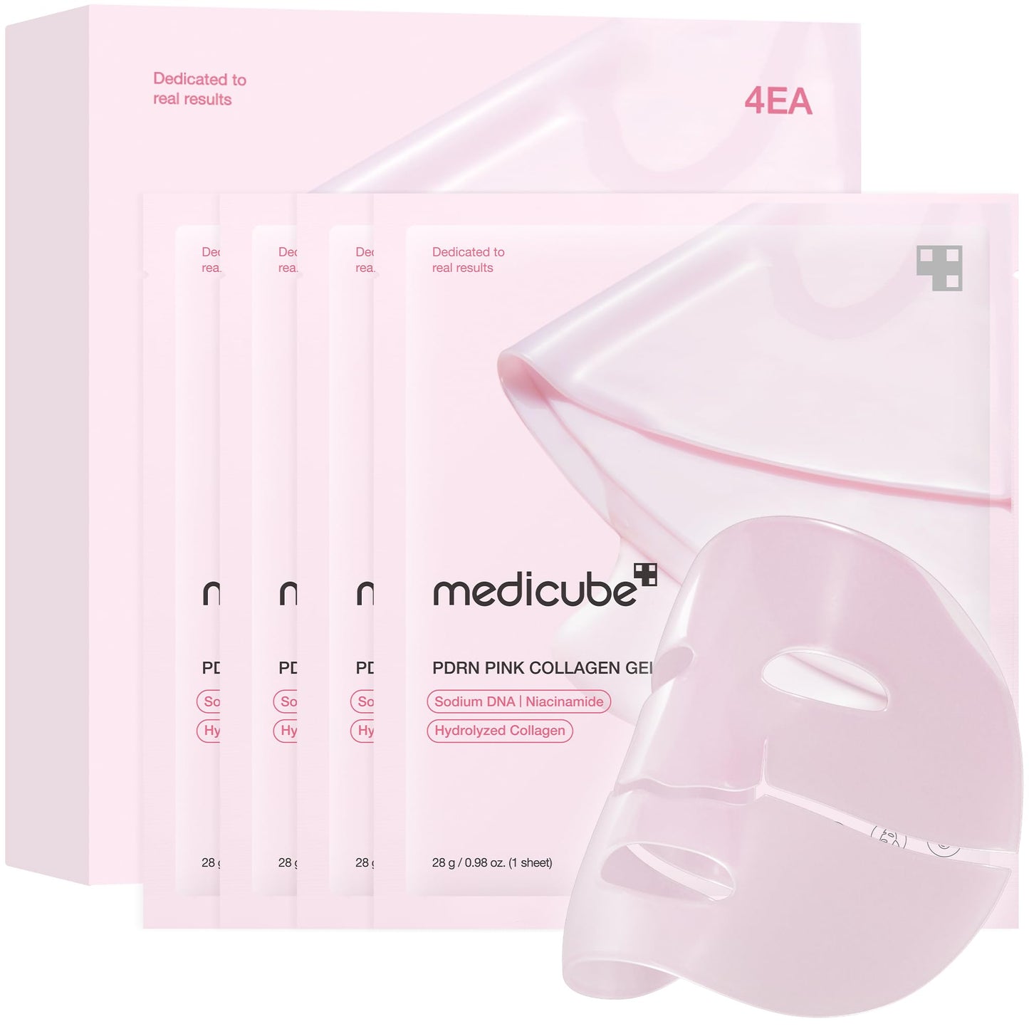 medicube Salmon DNA PDRN pink collagen jelly gel mask | overnight face mask for glass glow skin- elasticity, hydrating, firming and moisturizing |