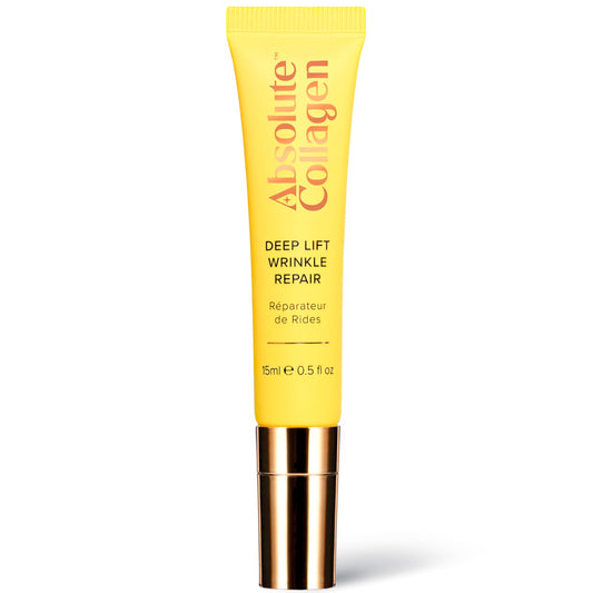 Absolute Collagen Deep Lift Wrinkle Repair Cream 15ml - Anti-Aging Peptide Treatment for Instant Wrinkle Blurring, Hydration & Firming - with