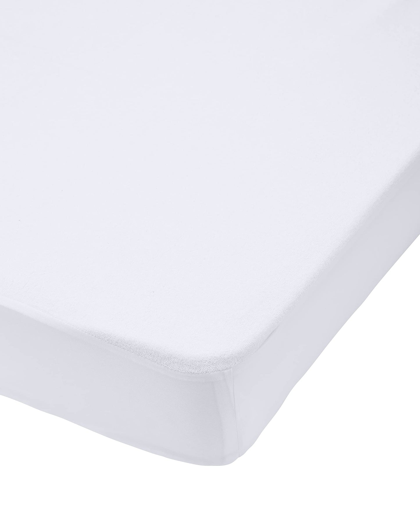Dodo Cosy Terry Mattress Protector, White, 200 x 160 cm