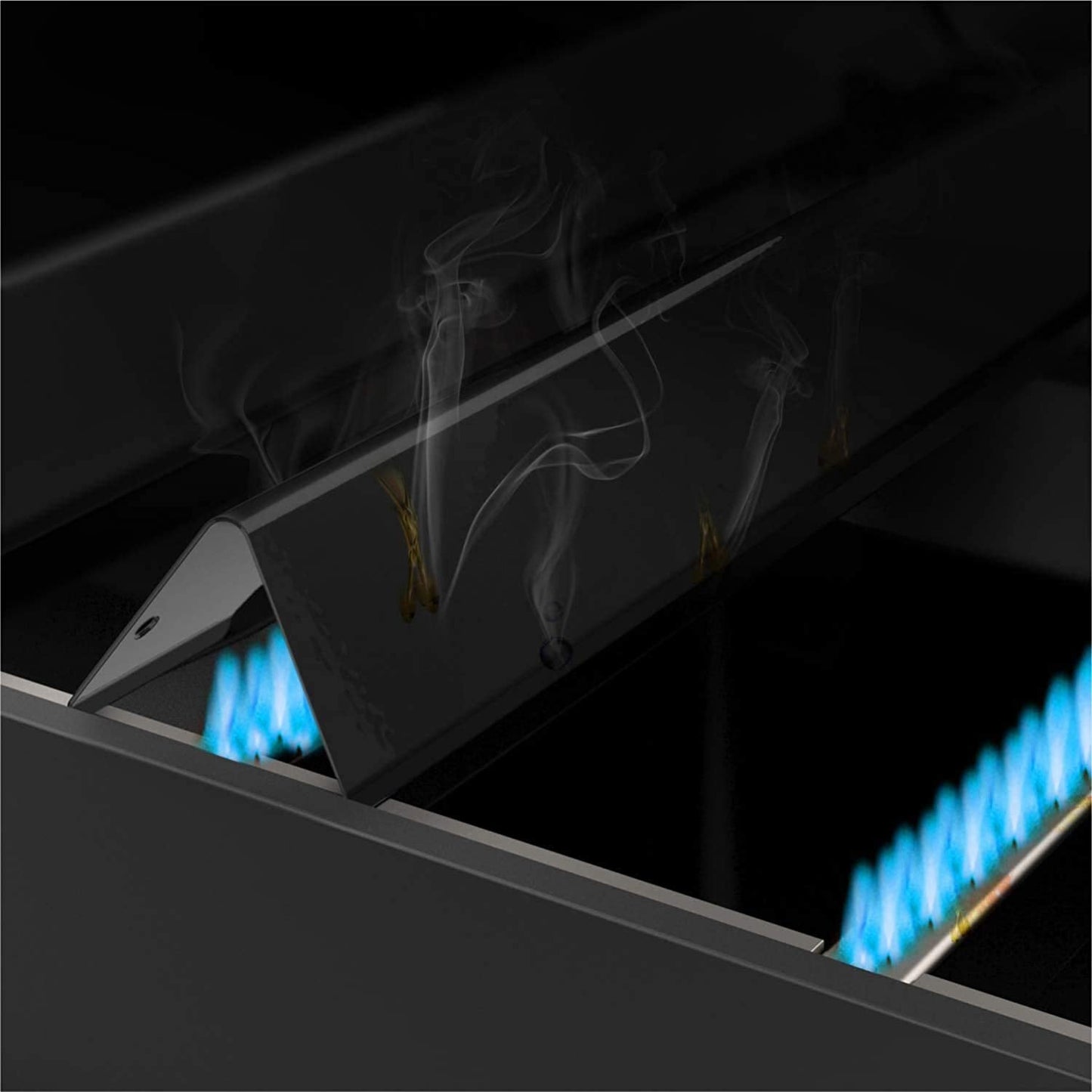 onlyfire Porcelain Steel Flavorizer Bars?porcelain-Enameled Heat Plate Flavor Bars Gas Grill Replacement for Weber Genesis II/LX 300 Series?Set of 5