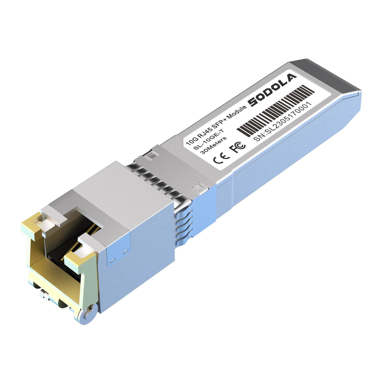 Sodola 10GBase-T RJ45 SFP+ Module, SFP to RJ45, 10G SFP Copper Transceiver, Compatible with Ubiquiti UniFi, TP-Link, Mikrotik and Other Open Switches,