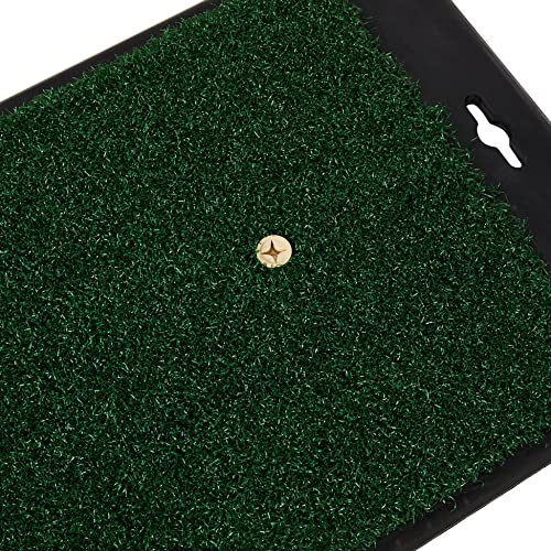 Callaway FT Launch Zone Golf Hitting Mat with Rubber Backing Golf Putting Mat, Green, 1' x 2'