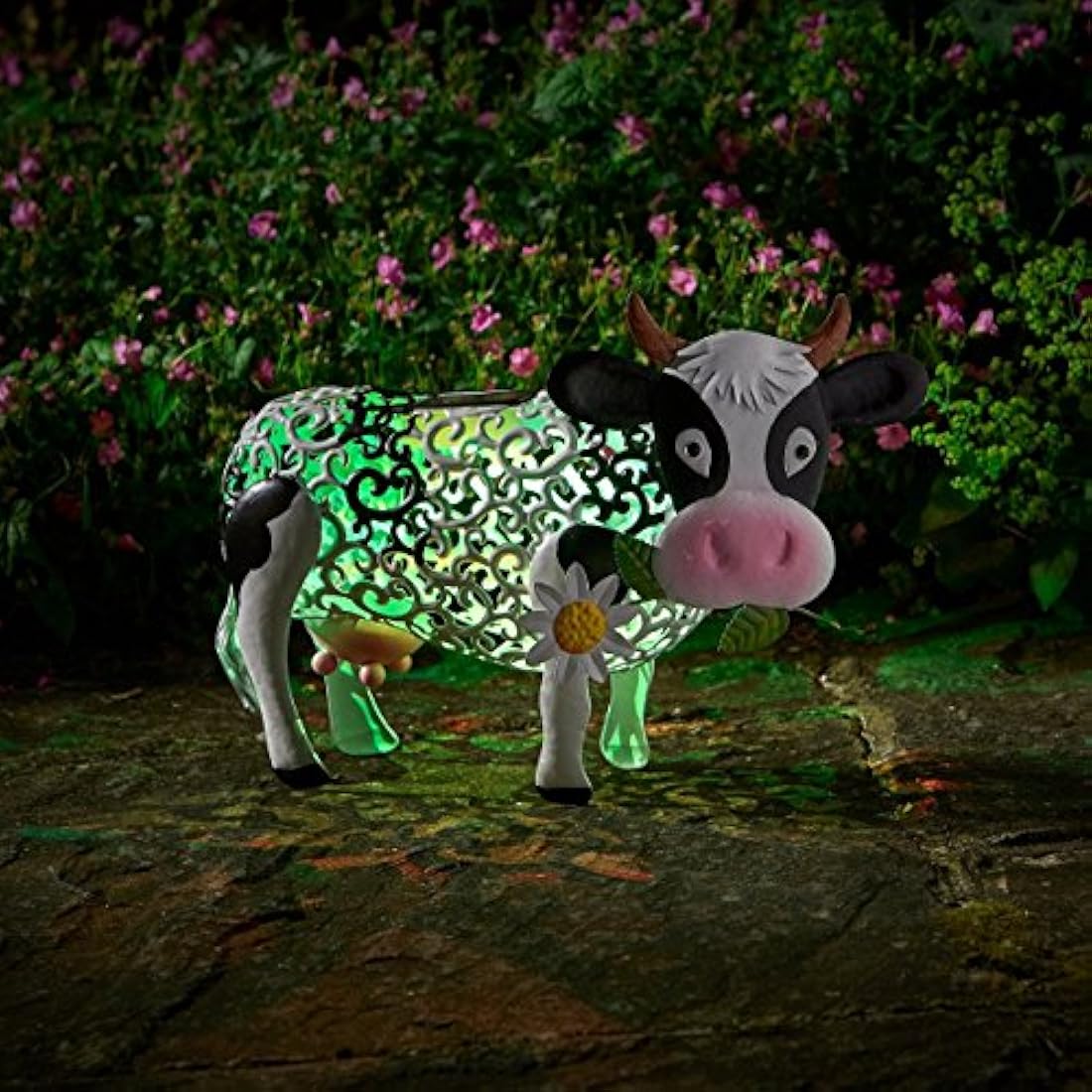 Smart Solar Daisy The Cow Silhouette Solar Garden Light