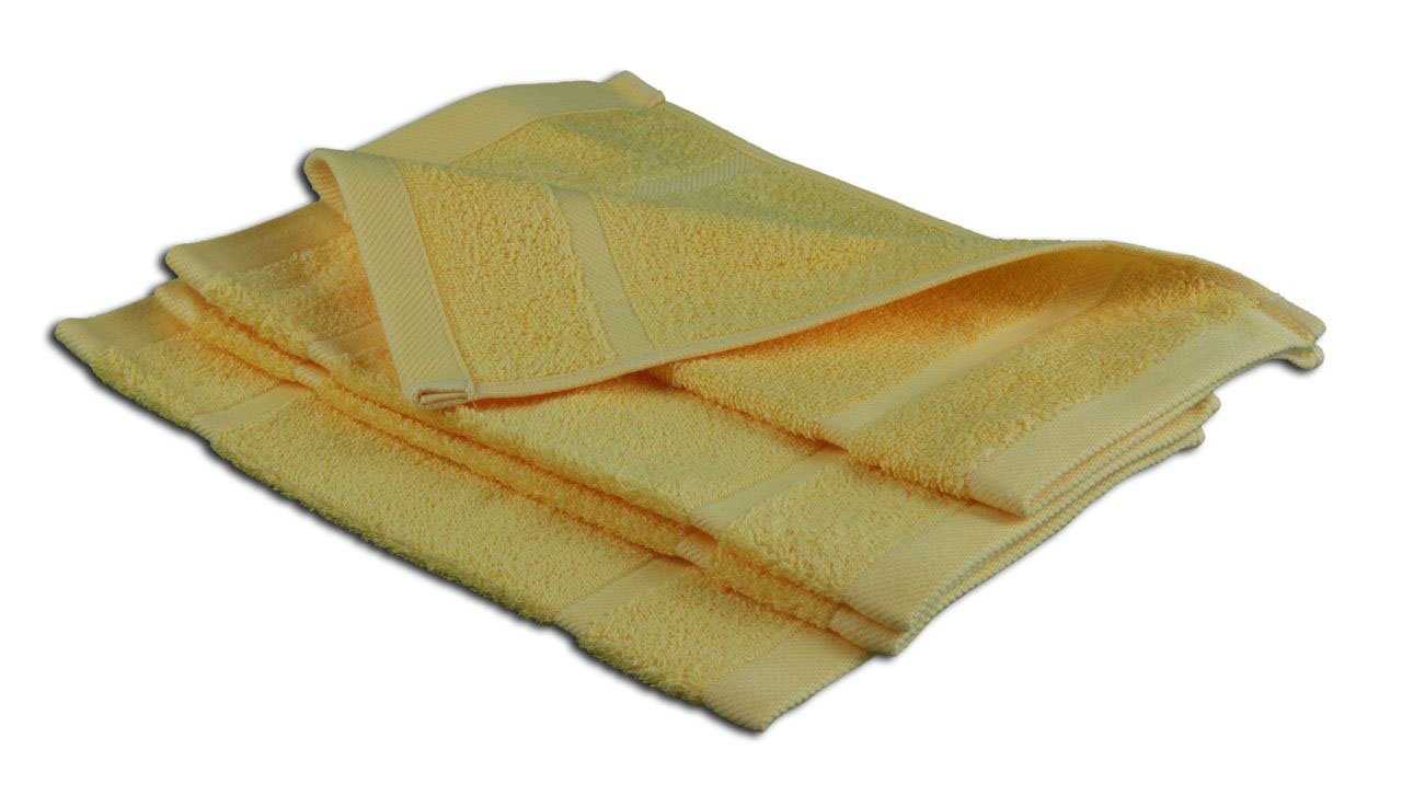 Gözze - Set of 4 Faceloths, Soft and Absorbent, 100% Cotton, 30 x 30 cm - Gold