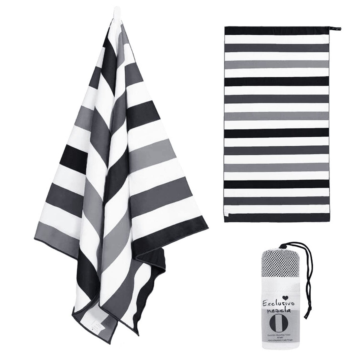 Exclusivo Mezcla Oversized Microfiber Beach Pool Towel for Adults, 180x90cm